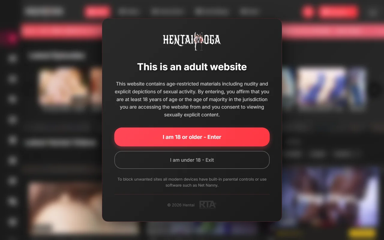 Screenshot of Hentaiyoga Website Review